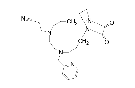 5-(2-CYANOETHYL)-8-(2-PICOLYL)-1,5,8,12-TETRAAZABICYCLO-[10.2.2]-HEXADECANE-13,14-DIONE