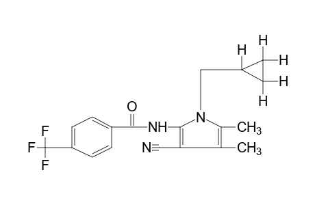 N-[3-cyano-1-(cyclopropylmethyl)-4,5-dimethylpyrrol-2-yl]-alpha,alpha,alpha-trifluoro-p-toluamide