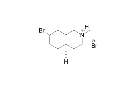 (4aR,7S)-7-bromo-2-methyl-1,2,3,4,4a,5,6,7,8,8a-decahydroisoquinolin-2-ium bromide