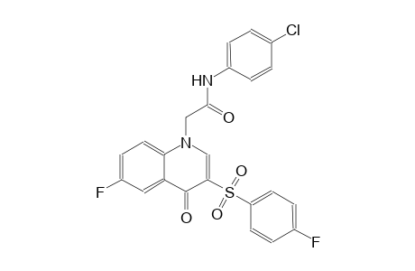 1-quinolineacetamide, N-(4-chlorophenyl)-6-fluoro-3-[(4-fluorophenyl)sulfonyl]-1,4-dihydro-4-oxo-