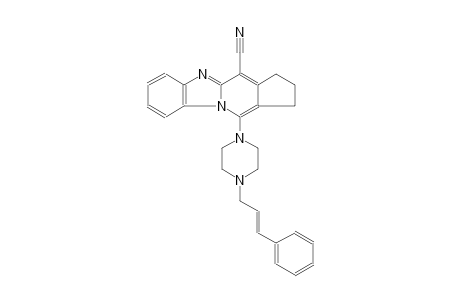 11-{4-[(2E)-3-phenyl-2-propenyl]-1-piperazinyl}-2,3-dihydro-1H-cyclopenta[4,5]pyrido[1,2-a]benzimidazole-4-carbonitrile