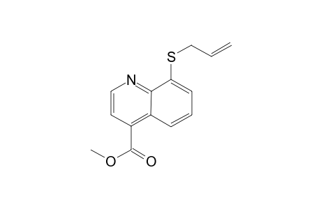 8-[1-(2-propenyl)]thio-5-methoxycarbonylquinoline