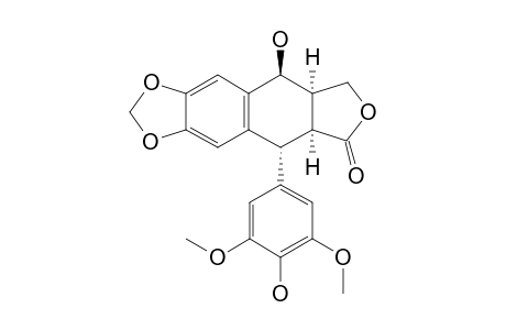 (5S,5aR,8aS,9R)-5-hydroxy-9-(4-hydroxy-3,5-dimethoxy-phenyl)-5a,6,8a,9-tetrahydro-5H-isobenzofuro[5,6-f][1,3]benzodioxol-8-one