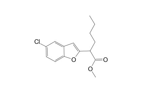 2-(5-Chlorobenzofuran-2-yl)hexanoic acid methyl ester