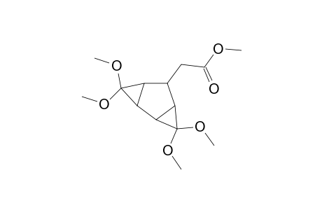 Tricyclo[4.1.0.0(2,4)]heptane, 3,3,7,7-tetramethoxy-5-(methoxycarbonylmethyl)-, (E)