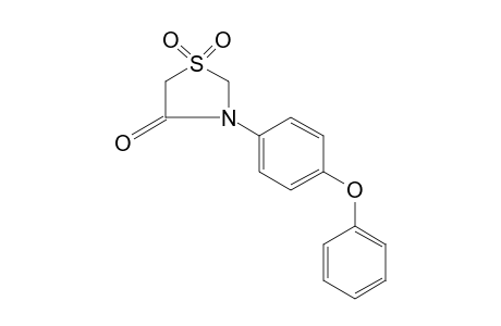 3-(p-PHENOXYPHENYL)-4-THIAZOLIDINONE, 1,1-DIOXIDE