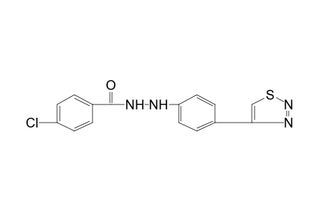 p-chlorobenzoic acid, 2-[p-(1,2,3-thiadiazol-4-yl)phenyl]hydrazide