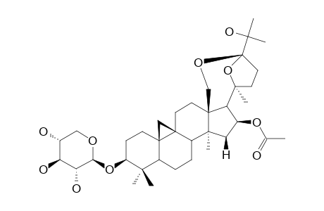 BEESIOSIDE-L;(20S,24S)-16-BETA-ACETOXY-18,24;20,24-DIEPOXY-9,19-CYCLOLANOSTANE-3-BETA,25-DIOL-3-O-BETA-D-XYLOPYRANOSIDE