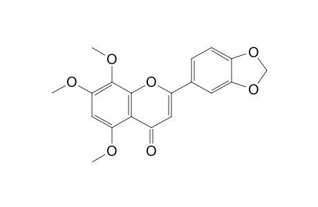 5,7,8-Trimethoxy-3',4'-(methylenedioxy)flavone