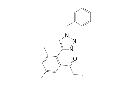 1-(2-(1-benzyl-1H-1,2,3-triazol-4-yl)-3,5-dimethylphenyl)propan-1-one