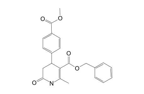 Pyridine-3-carboxylic acid, 1,4,5,6-tetrahydro-4-(4-methoxycarbonylphenyl)-2-methyl-6-oxo-, benzyl ester