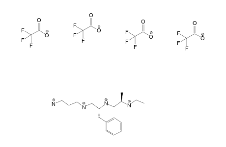 12-AMINO-(4R)-METHYL-(7R)-BENZYL-3,6,9-TRIAZAUNDECANE-TETRAKIS-(TRIFLUOROACETATIC-ACID)-SALT