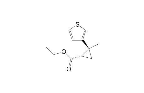 rac-trans-Ethyl 2-methyl-2-(thiophen-3-yl)cyclopropane-1-carboxylate