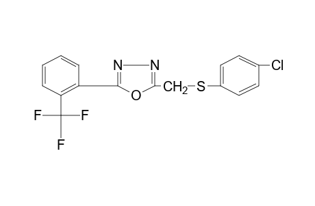 2-{[(p-CHLOROPHENYL)THIO]METHYL}-5-(alpha,alpha,alpha-TRIFLUORO-o-TOLYL)-1,3,4-OXADIAZOLE