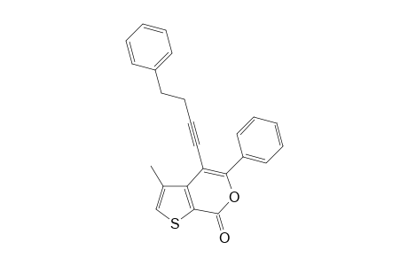 3-Methyl-5-phenyl-4-(4-phenylbut-1-yn-1-yl)-7H-thieno[2,3-c]pyran-7-one