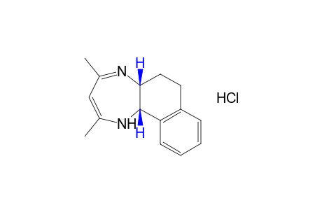 cis-2,4-dimethyl-5a,6,7,11b-tetrahydro-1H(or 5H)-naphtho[1,2,-b]- [1,4]diazepine, monohydrochloride