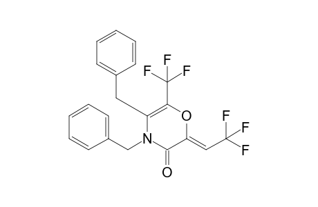 4,5-DIBENZYL-2-(2,2,2-TRIFLUOROETHYLIDENE)-6-TRIFLUOROMETHYL-2,3-DIHYDRO-4H-1,4-OXAZIN-3-ONE