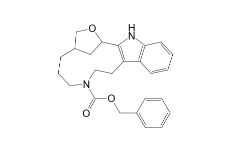 1,4-Methano[1,7]oxaazacyclododecino[3,4-b]indole-8(3H)-carboxylic acid, 1,4,5,6,7,9,10,15-octahydro-, phenylmethyl ester