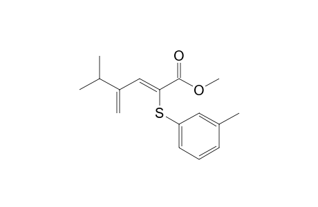 Methyl 5-methyl-4-methylene-2-(3-methylphenylthio)hex-2-enoate