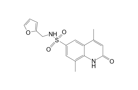 6-Quinolinesulfonamide, N-(2-furanylmethyl)-1,2-dihydro-4,8-dimethyl-2-oxo-