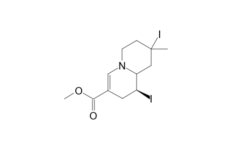 1,8-Diiodo-8-methylquinolizidine-3-carboxylic acid methyl ester