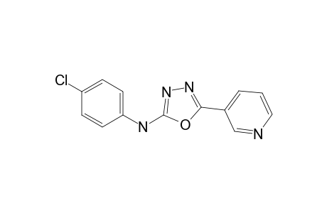 2-(3-Pyridyl)-5-(4-chlorophenylamino)-1,3,4-oxadiazole