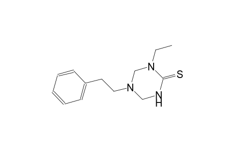 1-ethyl-5-(2-phenylethyl)tetrahydro-1,3,5-triazine-2(1H)-thione