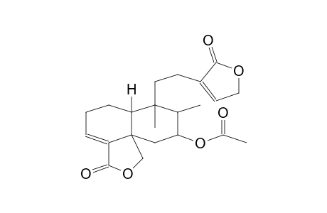 1H-NAPHTHO[1,8A-C]FURAN-3(5H)-ONE, 9-(ACETYLOXY)-7-[2-(2,5-DIHYDRO-2-OXO-3-FURANYL)ETHYL]-6,6A,7,8,9,10-HEXAHYDRO-7,8-DIMETHYL-