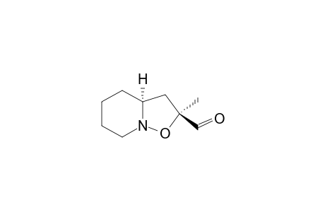 (+)-(3S,5S)-2-METHYL-HEXAHYDRO-ISOXAZOLO-[2,3A]-PYRIDINE-2-CARBALDEHYDE