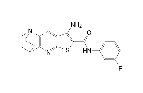 7-Thia-1,9-diazatetracyclo[9.2.2.0(2,10).0(4,8)]pentadeca-2(10),3,5,8-tetraene-6-carboxamide, 5-amino-N-(3-fluorophenyl)-