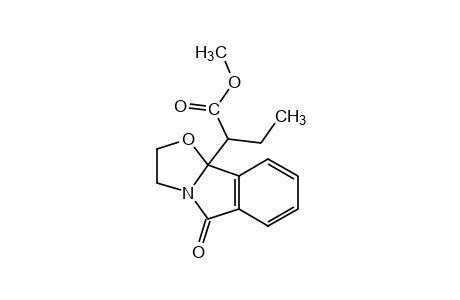 alpha-ethyl-5-oxo-2,3,5,9b-tetrahydrooxazolo[2,3-a]isoindole-9b-acetic acid, methyl ester