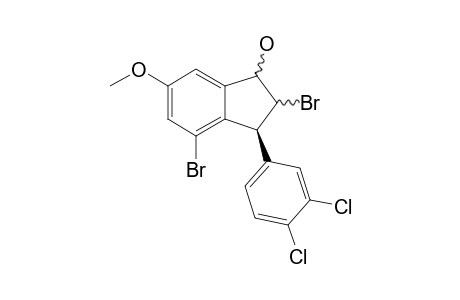 2,4-Diromo-trans-3-(3,4-dichlorophenyl)-6-dimethoxyindan-1-ol