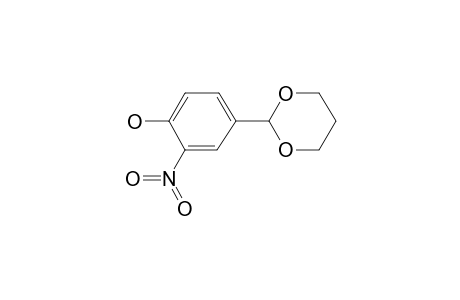 Phenol, 4-(1,3-dioxolan-2-yl)-2-nitro-