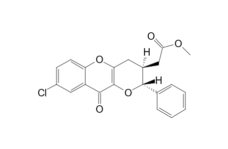 Methyl 8-chloro-10-oxo-2-phenyl-2,3,4,10-tetrahydropyrano[3,2-b][1]benzopyran-3-ylacetate