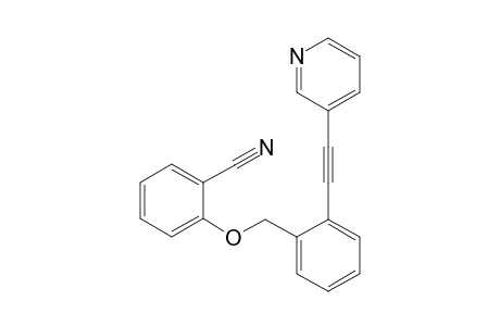 2-[[2-(Pyridin-3-ylethynyl)benzyl]oxy]benzonitrile
