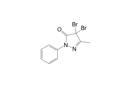 4,4-Dibromo-3-methyl-1-phenyl-2-pyrazolin-5-one