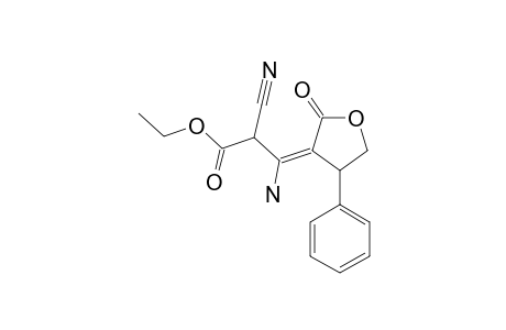 ETHYL-TRANS-3-AMINO-2-CYANO-3-(TETRAHYDRO-2-OXO-4-PHENYLFURAN-3-YL)-PROPENOATE