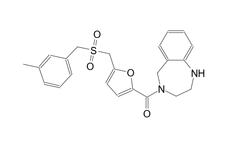 1H-1,4-benzodiazepine, 2,3,4,5-tetrahydro-4-[[5-[[[(3-methylphenyl)methyl]sulfonyl]methyl]-2-furanyl]carbonyl]-
