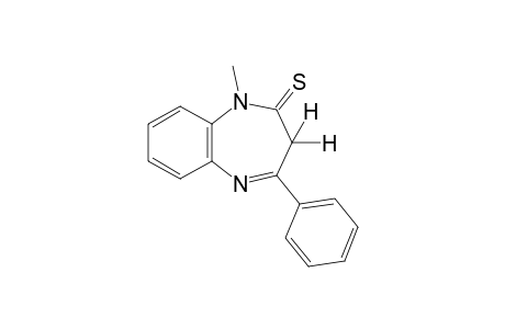 1,3-dihydro-1-methyl-4-phenyl-2H-1,5-benzodiazepine-2-thione