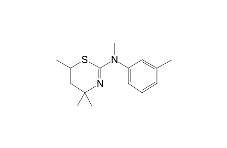 4,4,6-Trimethyl-2-(N-methyl)-(3-tolylamino)-5,6-dihydro-4H-1,3-thiazine