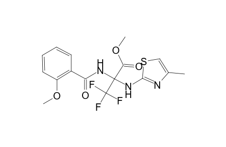 alanine, 3,3,3-trifluoro-N-(2-methoxybenzoyl)-2-[(4-methyl-2-thiazolyl)amino]-, methyl ester