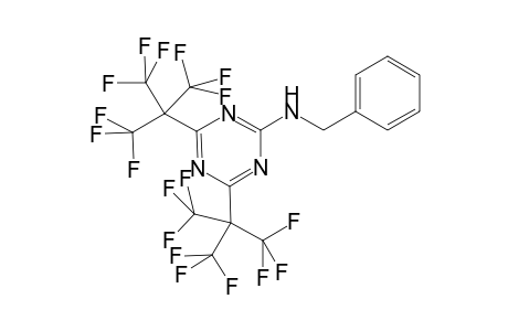 N-Benzyl-4,6-bis[2,2,2-trifluoro-1,1-bis(trifluoromethyl)ethyl]-1,3,5-triazin-2-amine