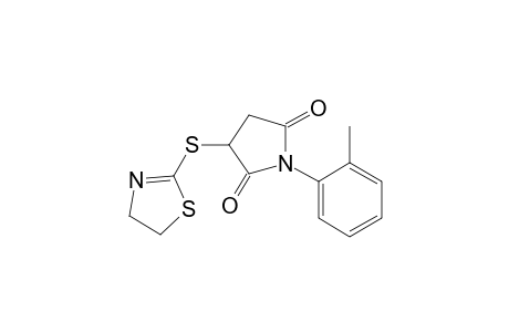 3-(4,5-Dihydro-thiazol-2-ylsulfanyl)-1-o-tolyl-pyrrolidine-2,5-dione