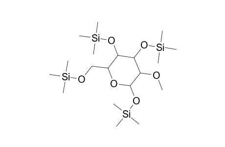 .beta.-D-Glucopyranose, 2-o-methyl-1,3,4,6-tetrakis-o-(trimethylsilyl)-