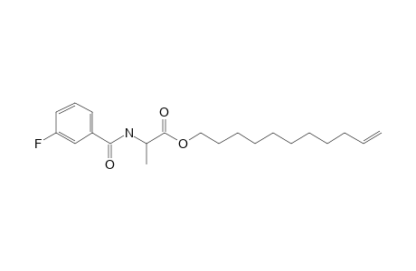 L-Alanine, N-(3-fluorobenzoyl)-, undec-10-enyl ester