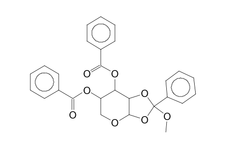 3,4-Di-O-benzoyl-1,2-O-[methoxy(phenyl)methylene]pentopyranose