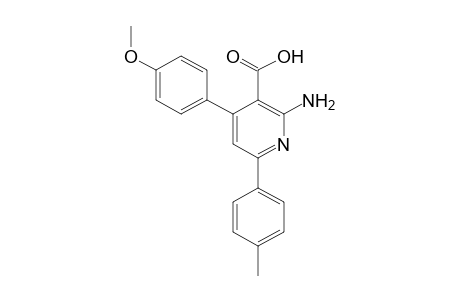 2-amino-4-(p-methoxyphenyl)-6-p-tolylnicotinic acid