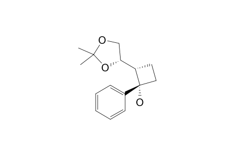 (1S,2S)-2-[(4S)-2,2-Dimethyl-1,3-dioxolan-4-yl]-1-phenylcyclobutanol