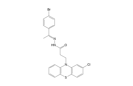 2-chloro-10-phenothiazinepropionic acid, (p-bromo-alpha-methylbenzylidene)hydrazide