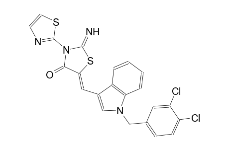 4-thiazolidinone, 5-[[1-[(3,4-dichlorophenyl)methyl]-1H-indol-3-yl]methylene]-2-imino-3-(2-thiazolyl)-, (5Z)-